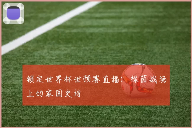 锁定世界杯世预赛直播:绿茵战场上的家国史诗